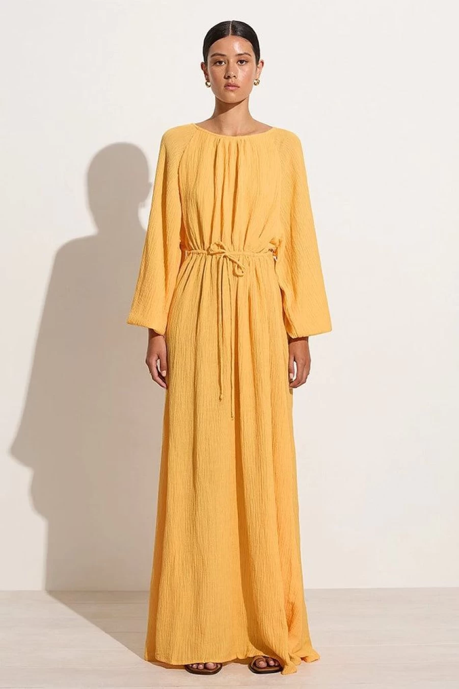 Faithfull The Brand Rosalie Maxi Dress in Saffron - Women's Boho Summer Dress Final Sale