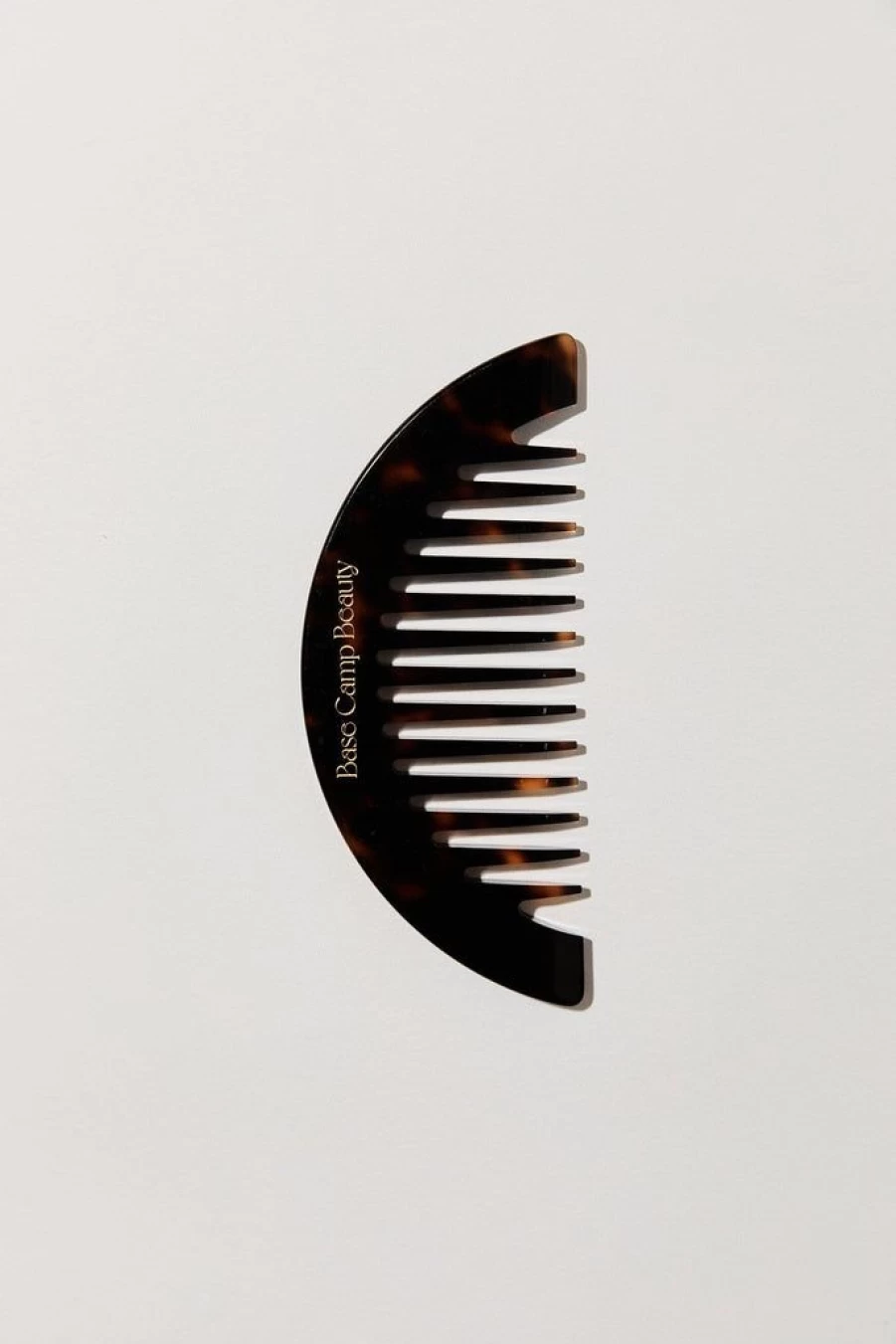 Faithfull The Brand Crescent Comb Tortoise Shell Hair Comb for Styling and Detangling