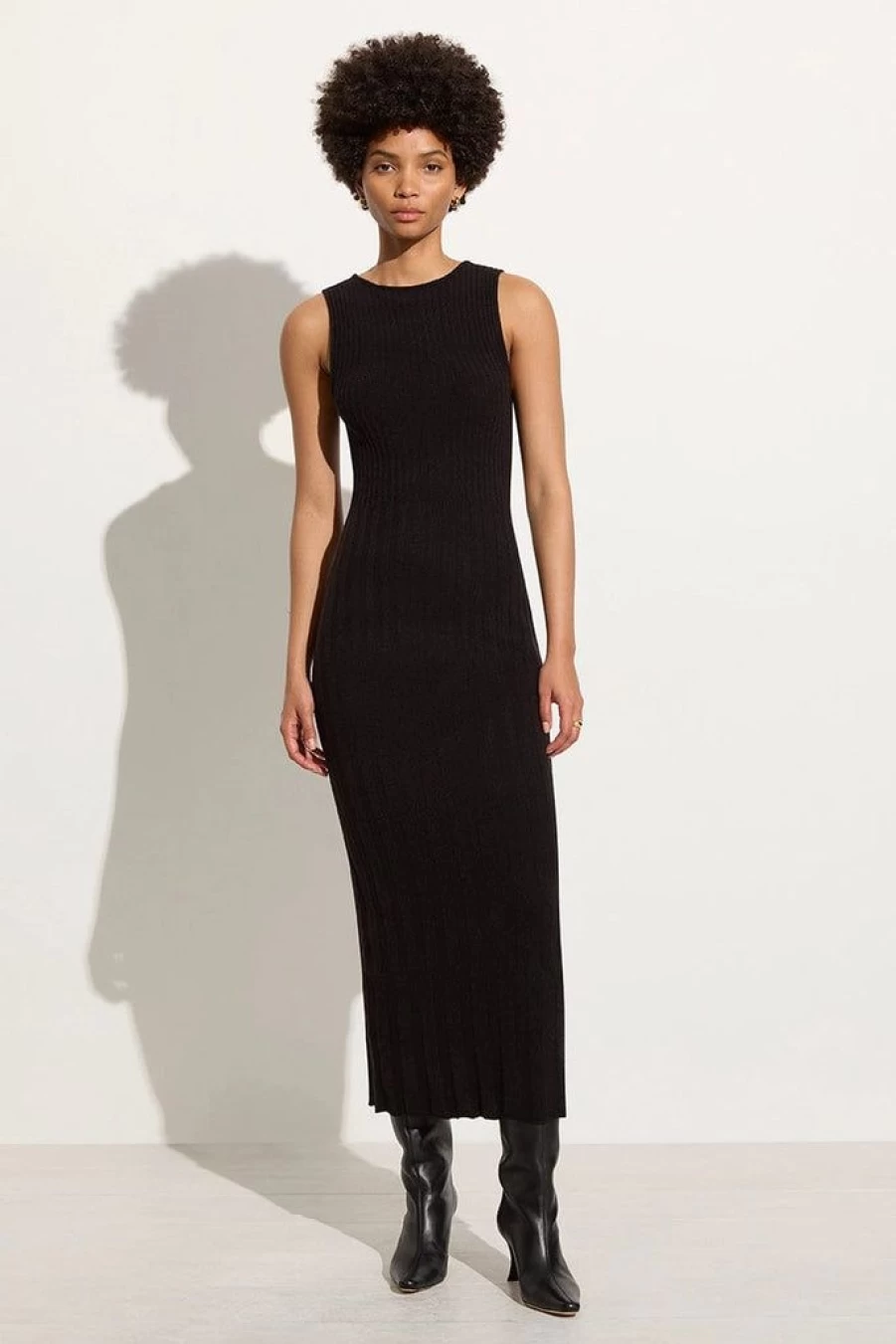 Faithfull The Brand Artemi Knit Dress - Black Women's Pullover Sweater Dress