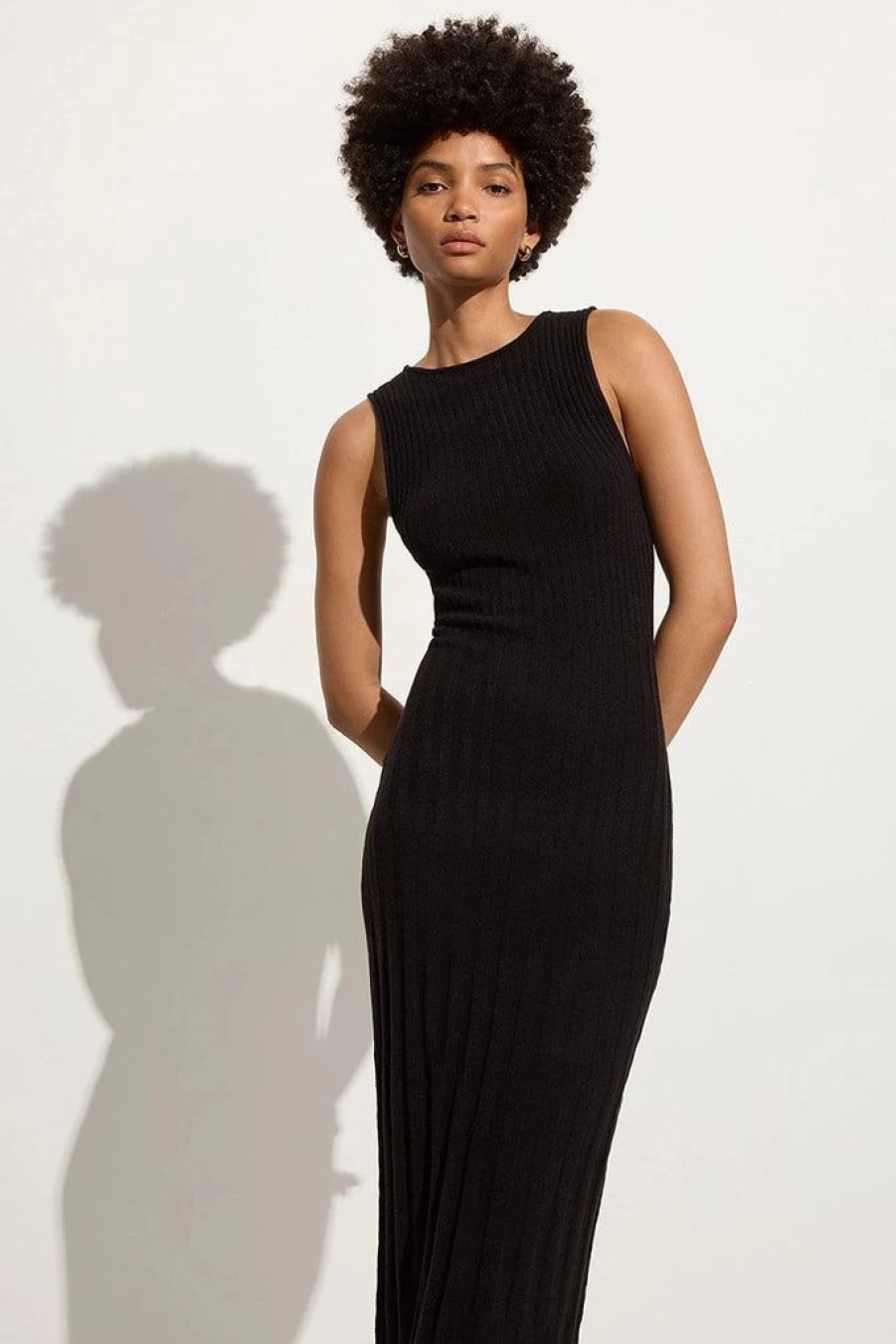 Faithfull The Brand Artemi Knit Dress - Black Women's Pullover Sweater Dress