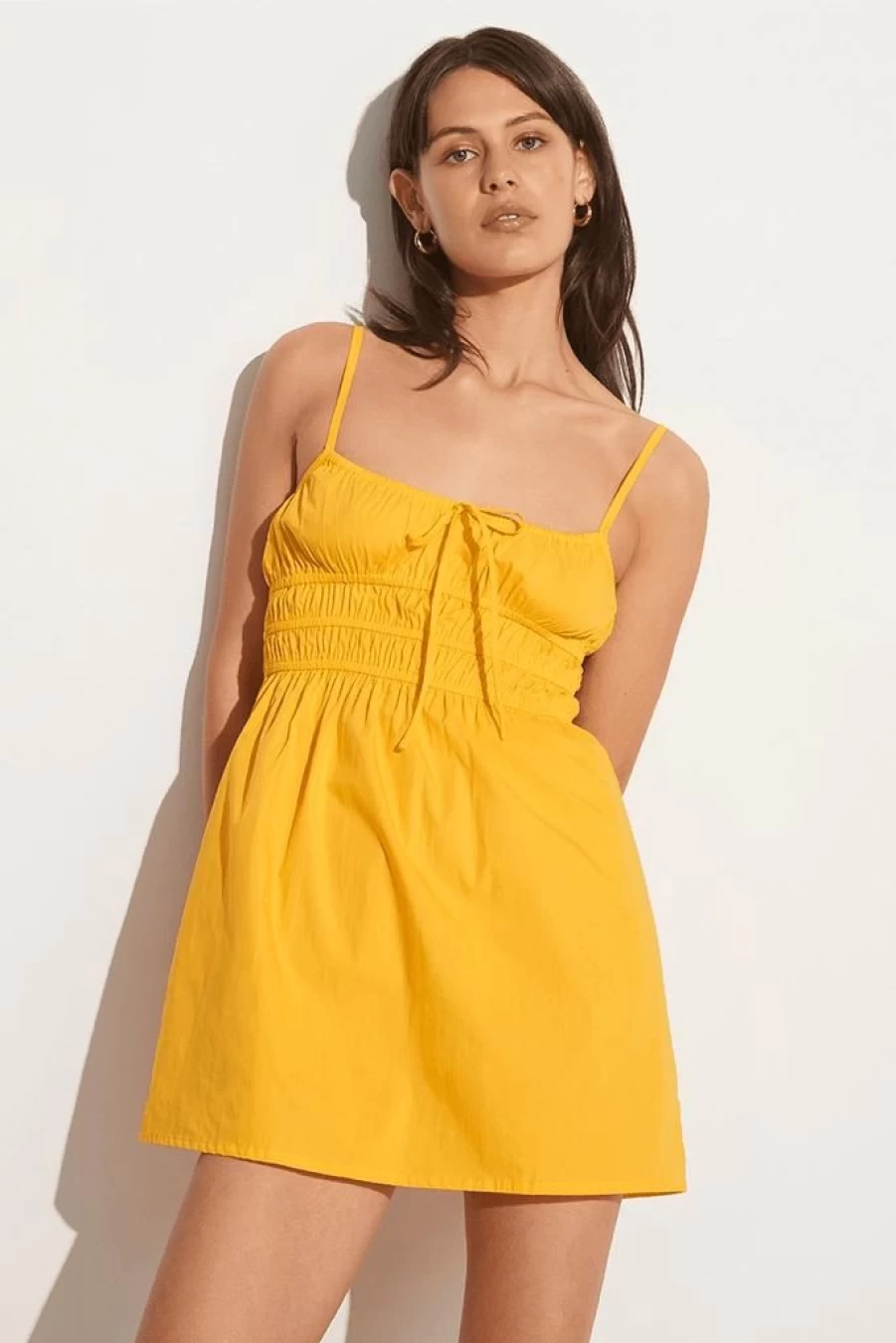 Faithfull The Brand Alboa Mini Dress in Citrus - Final Sale & Limited Stock