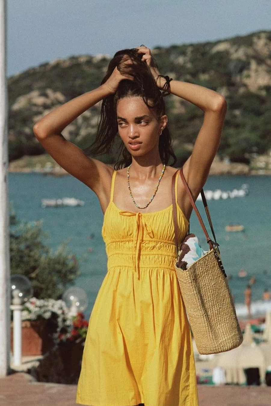 Faithfull The Brand Alboa Mini Dress in Citrus - Final Sale & Limited Stock