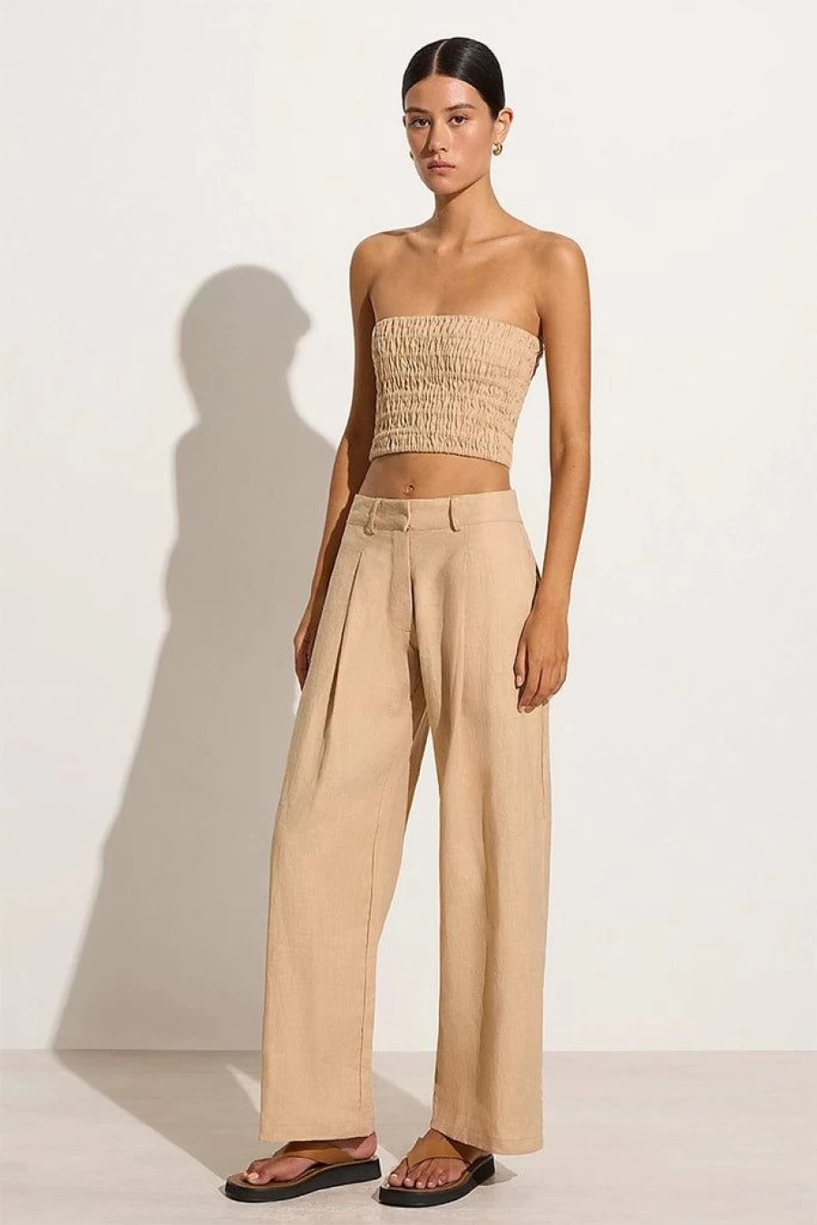 Faithfull The Brand Francois Pants in Wheat - Limited Stock Final Sale