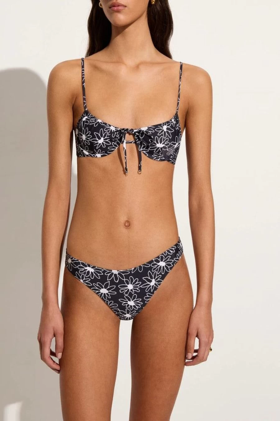 Faithfull The Brand Monti Bikini Top - La Isla Floral Print Women's Swimwear