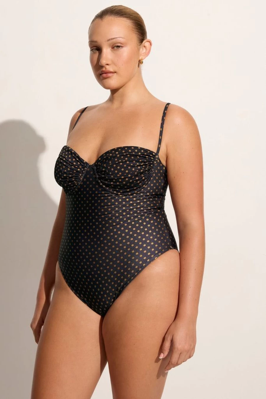 Faithfull The Brand Gabriella Polka Dot One Piece Swimsuit Ludovica Style