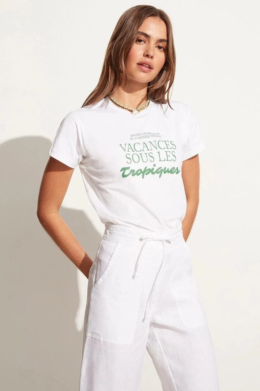 Faithfull The Brand Women's En Vacances White Tee - Exclusive Final Sale