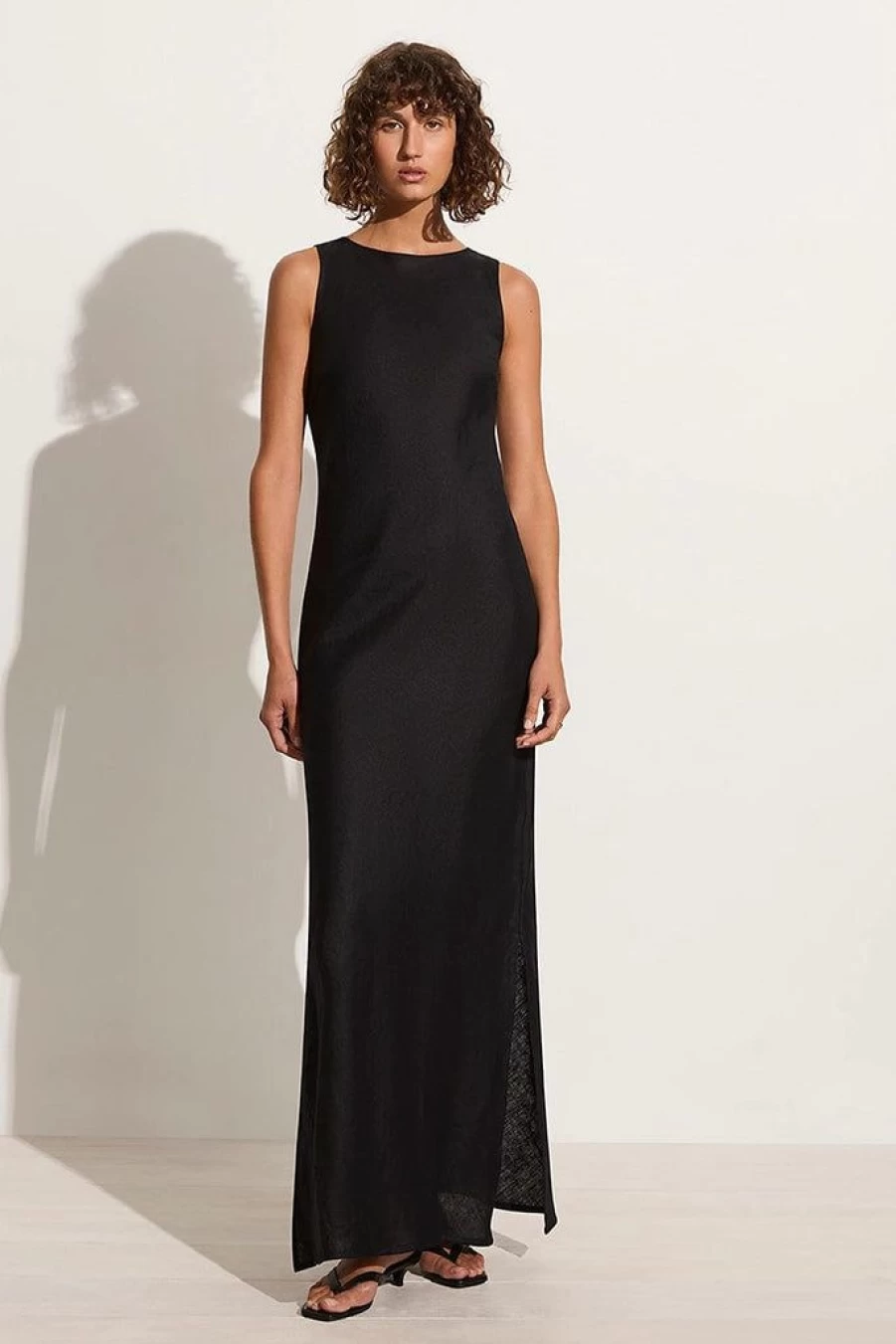 Faithfull The Brand Lobo Maxi Dress - Elegant Black Long Summer Dress for Women