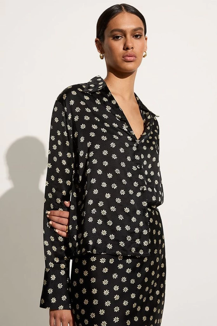 Faithfull The Brand Francisca Floral Print Shirt - Las Flores Botanical Design