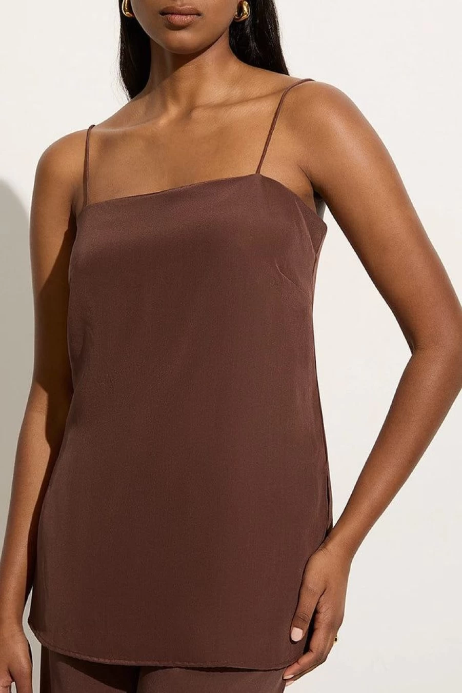 Faithfull The Brand Koa Tobacco Tunic Top - Women's Boho Chic Blouse