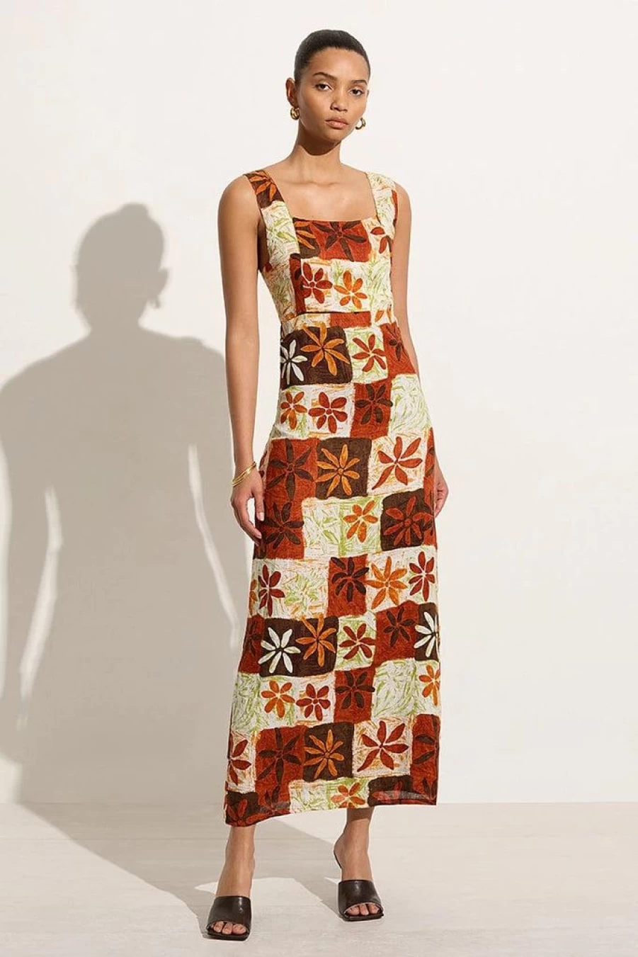 Faithfull The Brand Azalea Midi Dress - Tobago Floral Print Summer Dress Women's Boho Chic Style
