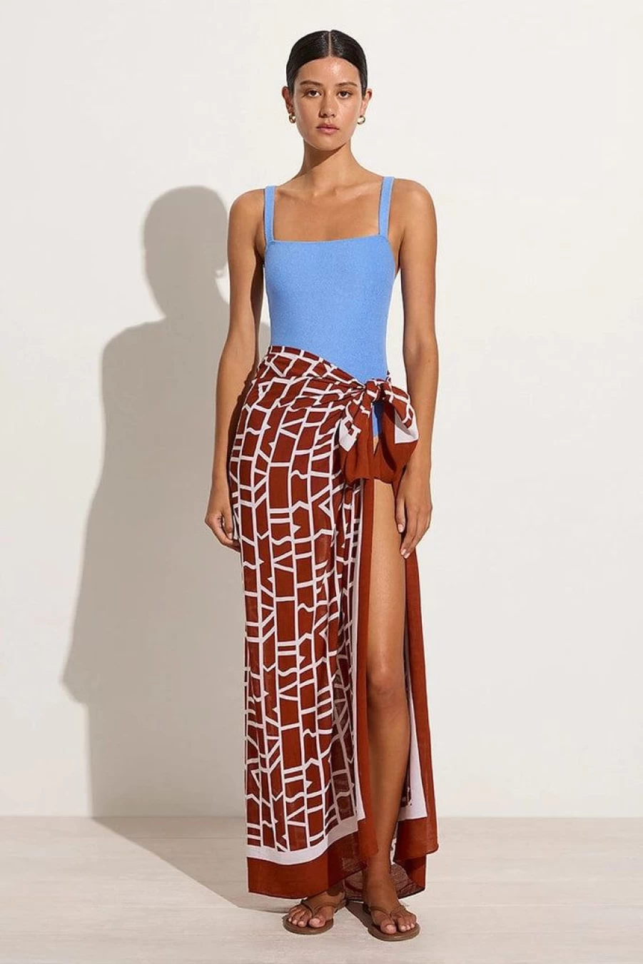 Faithfull The Brand Playa Scarf - La Pacifica Beach Wrap, Boho Chic Fashion Accessory