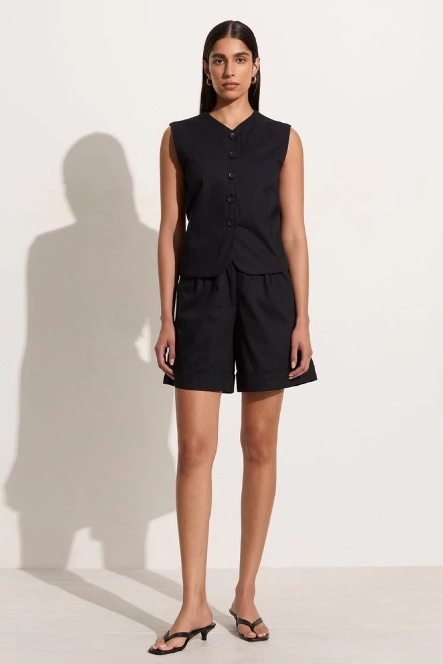 Faithfull The Brand Campania Short Black - Women's Fashion Shorts