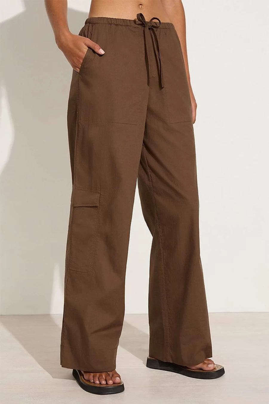 Faithfull The Brand Mico Pants in Cappuccino - Limited Stock Final Sale
